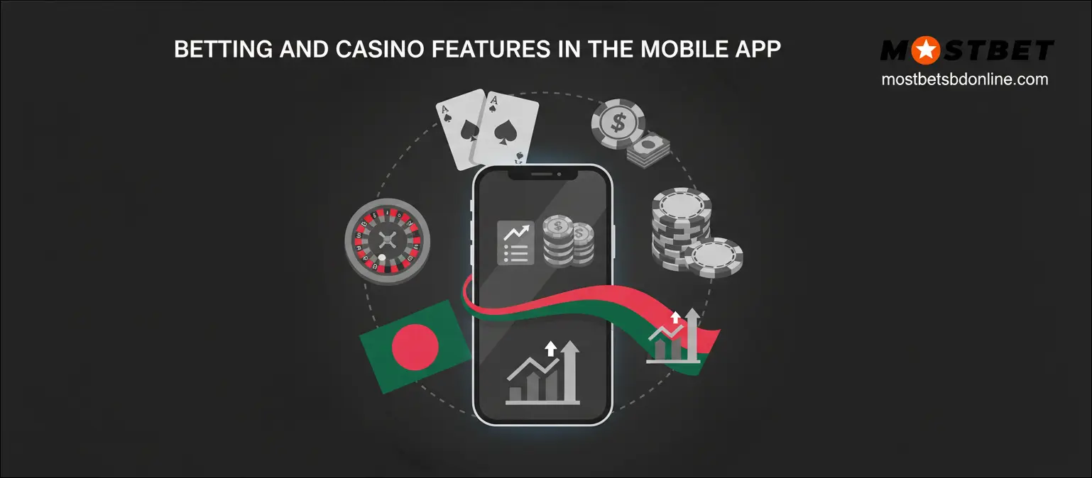 Betting and Casino Features in the Mobile App
