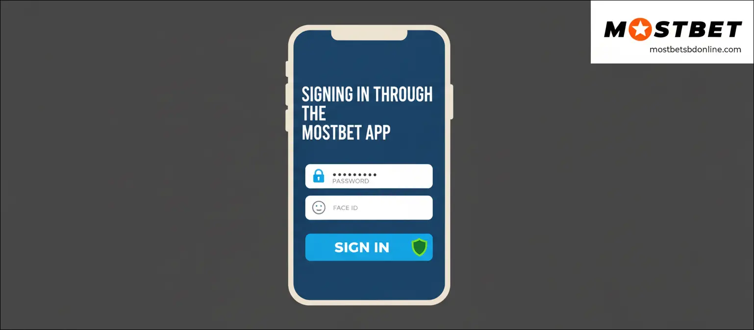 Signing In Through the Mostbet App
