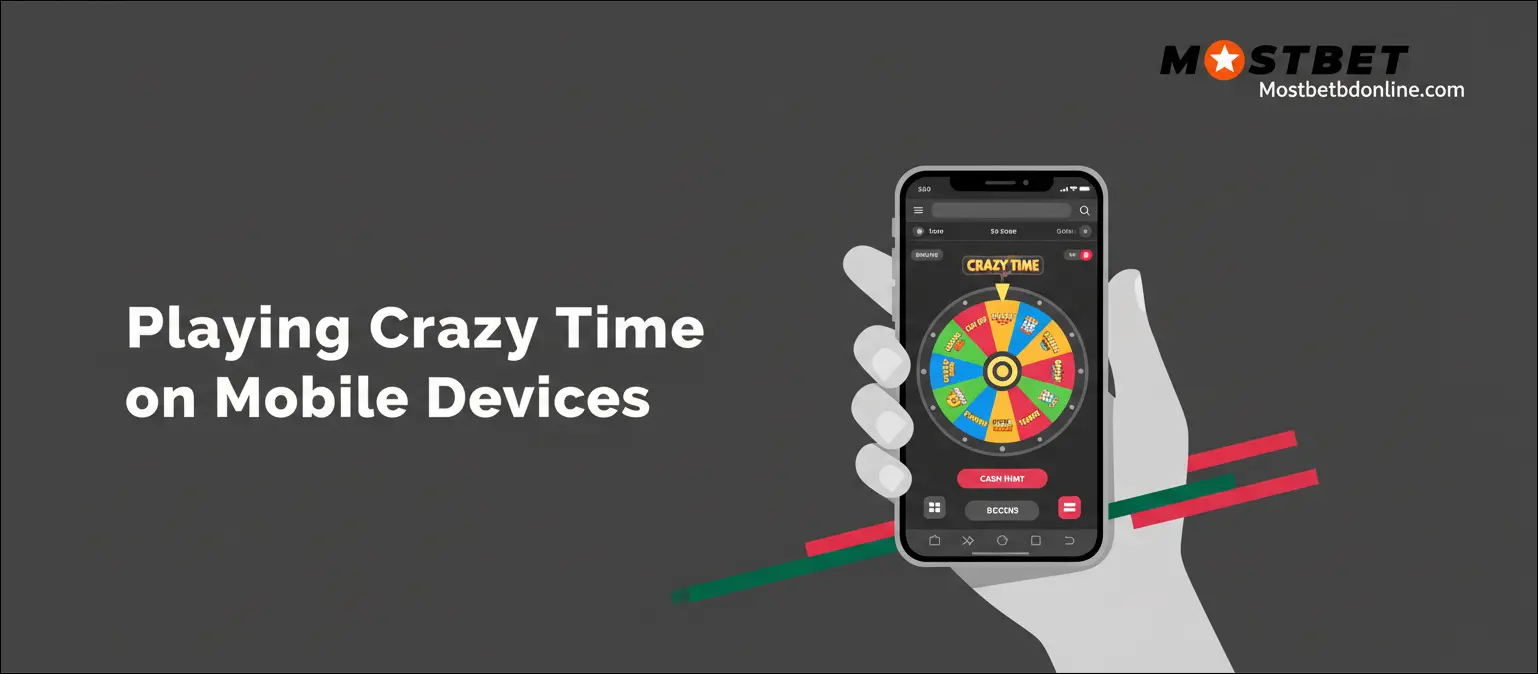 Playing Crazy Time on Mobile Devices
